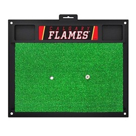 Fanmats 17003 Team Color 20 X 17 Nhl - Calgary Flames Golf Hitting Mat