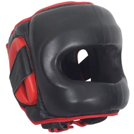 Ringside Deluxe Face Saver Boxing Headgear, S/M, Black