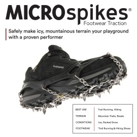 Kahtoola MICROspikes Footwear Traction - Medium - Black