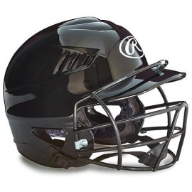 Youth Batting Helmet w/Face Guard - Black (EA)