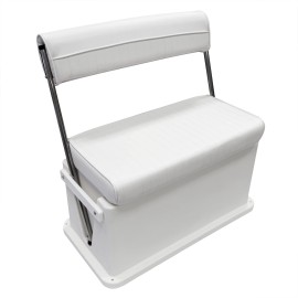 Wise 8Wd437Ss-784 Offshore Swingback Coolerstorage Seat, Brite White , 62 Qt