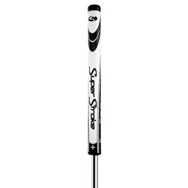 Superstroke Plus Flatso 2.0 Xl Golf Putter Grip - White/Black/Silver, Jumbo, Grpsszcfxlbk