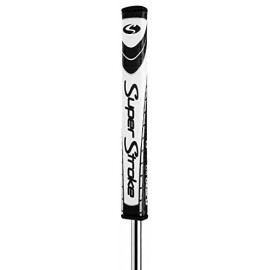 Super Stroke Flatso 1.0 Putter Grip, Oversized, Lightweight Golf Grip, Non-Slip, 10.50L X 1.10W, Usga Approved White/Black