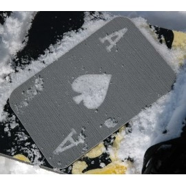 Toejamr Snowboard Stomp Pad - ACE of Spades - Gray