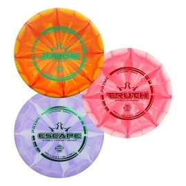 Dynamic Discs Prime Burst 3 Disc Golf Starter Set, Men, Women, And Kids, Beginners Frisbee Disc Golf Set, Putter, Midrange, And Fairway Drivers, Colors Will Vary
