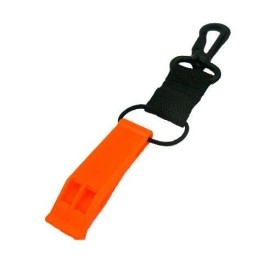 Storm Scuba Divers Safety Whistle with Clip - Orange