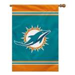 Fremont Die NFL Miami Dolphins 1-Sided House Flag, 28