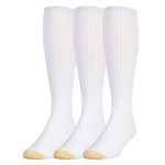 Gold Toe Men's Ultra Tec Performance Over-The-Calf Athletic Socks, Multipairs, White (3-Pairs), Large
