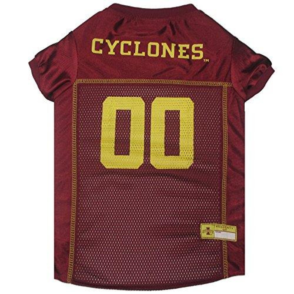 Ncaa College Iowa State Cyclones Mesh Jersey For Dogs Cats, Large Licensed Big Dog Jersey With Your Favorite Footballbasketball College Team