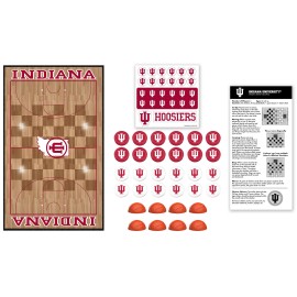 MasterPieces Family Game - NCAA Indiana Hoosiers Checkers - Officially Licensed Board Game for Kids & Adults