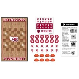 MasterPieces Family Game - NCAA Indiana Hoosiers Checkers - Officially Licensed Board Game for Kids & Adults