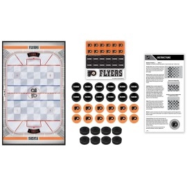 MasterPieces Family Game - NHL Philadelphia Flyers Checkers - Officially Licensed Board Game for Kids & Adults