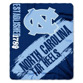 Northwest NCAA North Carolina Tar Heels Unisex-Adult Fleece Throw Blanket, 50
