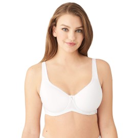 Wacoal Womens Plus-Size Basic Beauty Contour Bra, White, 42Dd