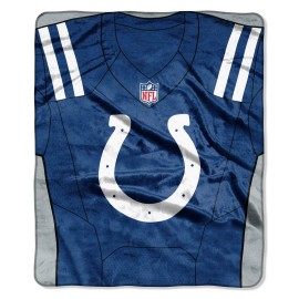 Northwest NFL Indianapolis Colts Royal Plus Raschel Throw, One Size, Multicolor