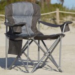 LivingXL 500-lb. Capacity Heavy-Duty Portable Chair (Charcoal)