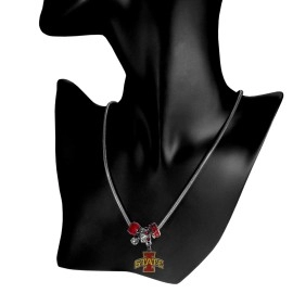 NCAA Siskiyou Sports Womens Iowa State Cyclones Euro Bead Necklace 18 inch Team Color