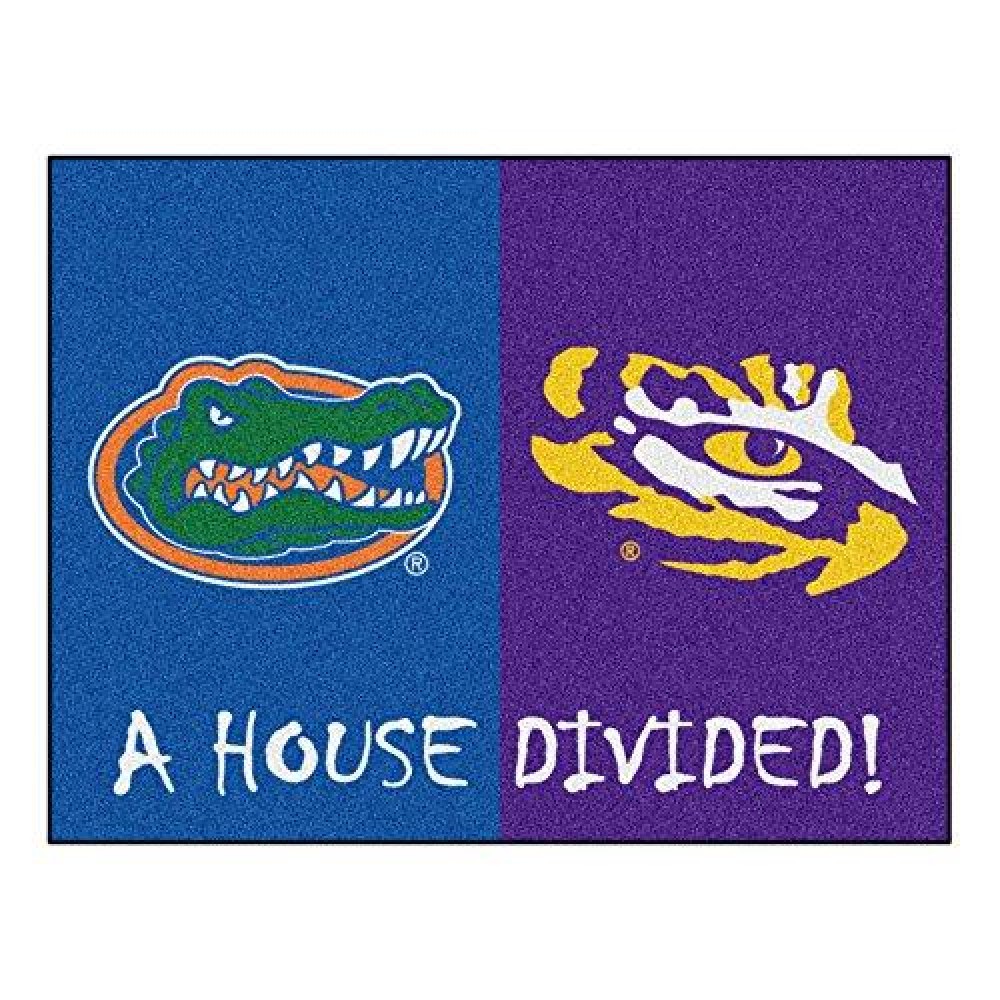 Ncaa Florida/Lsu House Divided Mat, Small, Blue
