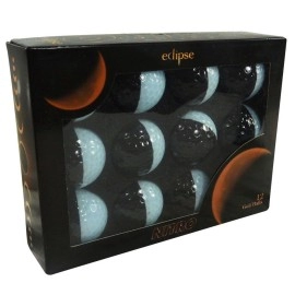 Nitro Eclipse Golf Balls, White/Black
