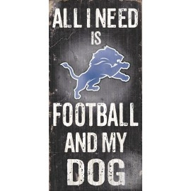 Fan Creations Detroit Lions Football and My Dog Sign, Multicolored