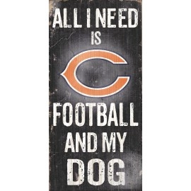 Fan Creations Chicago Bears Football and My Dog Sign, Multicolored