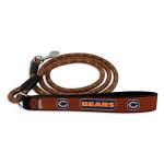 NFL Chicago Bears Football Leather Rope Leash, Medium, Brown