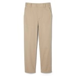 French Toast Boys Little Pull-On Relaxed Fit School Uniform Pant (Standard Husky), Khaki, 5