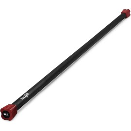 Yes4All Total Body Weighted Workout Bar, Body Bar For Exercise, Therapy, Aerobics, And Yoga, Strength Training 8Lbs