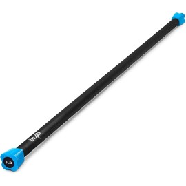 Yes4All Total Body Workout Weighted Pilates Bar, Body Bar For Exercise, Therapy, Aerobics, And Yoga, Strength Training, 5Lbs