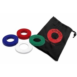44SPORT Olympic Fractional Plates -Pair of 1/4, 1/2, 3/4, 1 lb Weights (8 Plates. Total Weight: 5lbs)