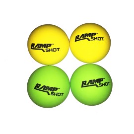RampShot Authentic Replacement Balls - 2 Green and 2 Yellow for RampShot Game