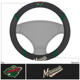 FANMATS 17181 Minnesota Wild Embroidered Steering Wheel Cover