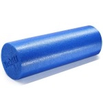 Yes4All Premium Soft-Density Round Pe Foam Roller For Pilates, Yoga, Stretching, Balance & Core Exercises - 18 Inch Blue