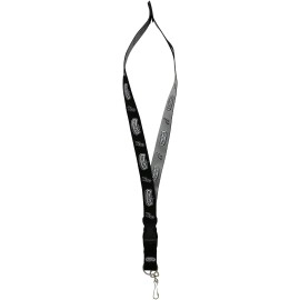 Pro Specialties Group NBA San Antonio Spurs Two-Tone Lanyard with Detachable Key Ring and breakaway safety closure