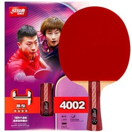 Dhs Table Tennis Racket 4002, Ping Pong Paddle, Table Tennis Racquets - Shakehand With Landson Rubber Protector
