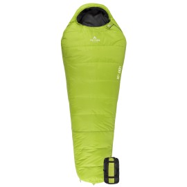 TETON Sports Leef Mummy Sleeping Bag - Lightweight Sleeping Bag for Backpacking, Camping, and Hiking - Cold-Weather Sleeping Bag - Camping Accessory with Drawstring Compression Sack - Long 20?, Green
