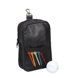 Bellino Leather Golf Pouch Black