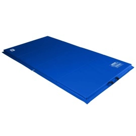 We Sell Mats 4 Ft X 8 Ft X 2 In Personal Fitness & Exercise Mat, Lightweight And Folds For Carrying, Blue