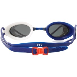 TYR Black Hawk Racing Mirrored USA Goggles, Silver/Red/Navy, One Size