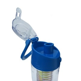 Water Bottle with FlipTop Lid, Spout and Carry Handle. Extra Cleaning Brush.