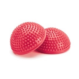 Merrithew Balance & Therapy Dome, Pair (Red), 6.5 inch / 16.5 cm Each