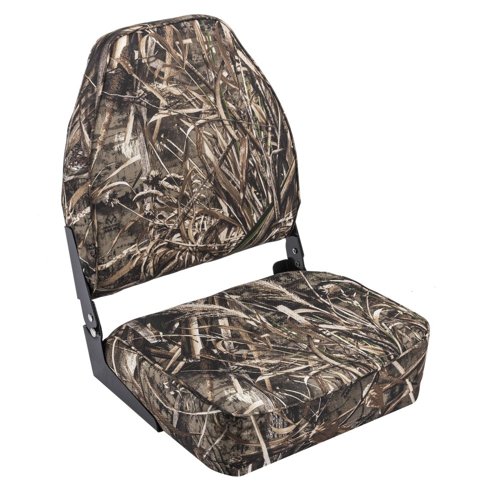 Wise High Back Boat Seat, Realtree Max 5 Camo