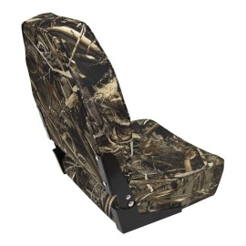 Wise High Back Boat Seat, Realtree Max 5 Camo