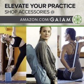 Gaiam Yoga Mat Premium Print Extra Thick Non Slip Exercise & Fitness Mat for All Types of Yoga, Pilates & Floor Workouts, Granite Mountains, 6mm
