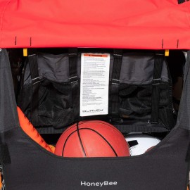 Burley Honey Bee, 2 Seat Kids Bike Trailer & Stroller, Red