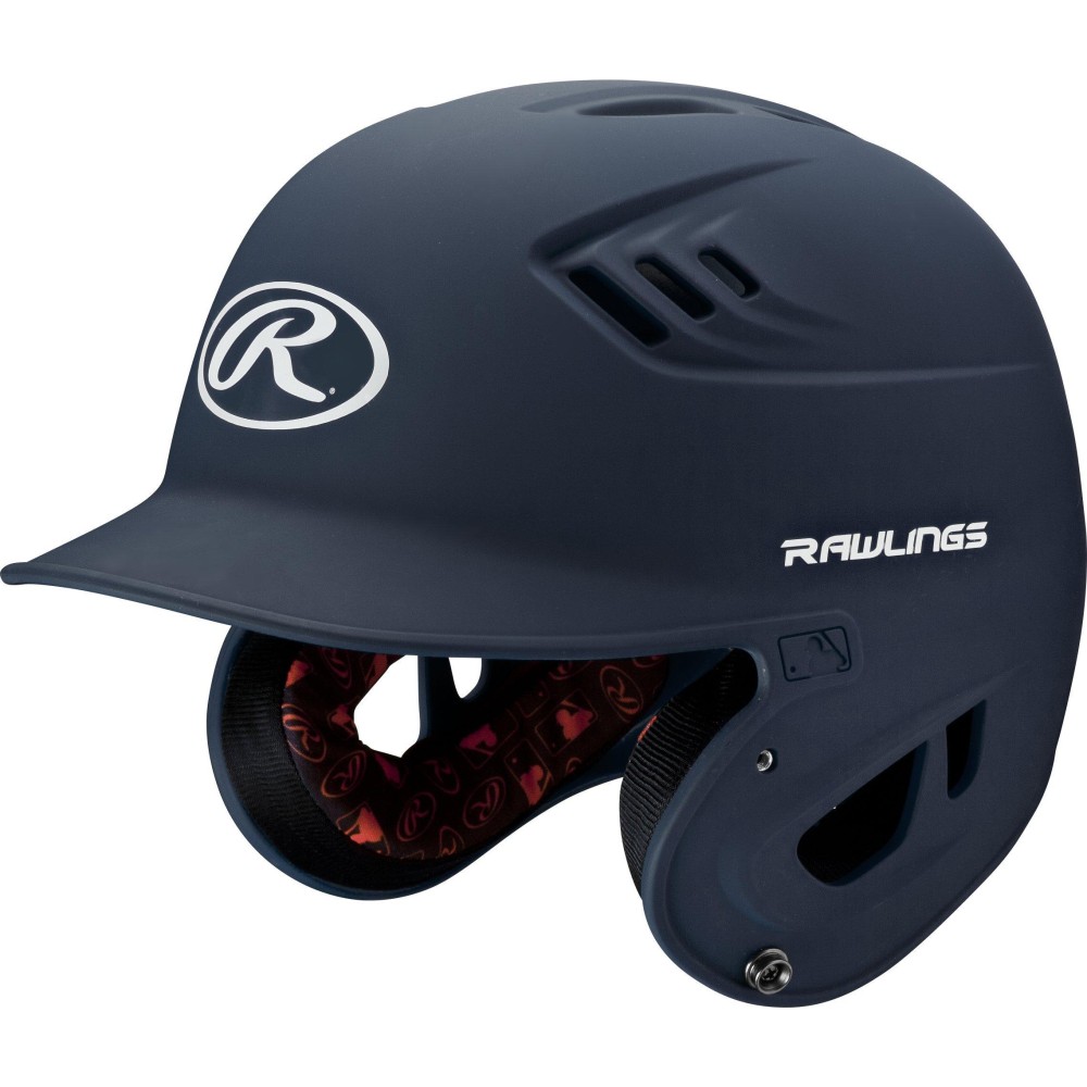 Rawlings R16 Velo Baseball Batting Helmet, Senior, Matte Navy