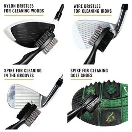 Golf Brush and Club Groove Cleaner (Black)