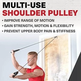 Lifeline Multi-Use Shoulder Pulley For Assisting Rehabilitation And Increasing Flexibility Black, Standard