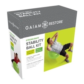 Gaiam Restore Strong Back Stability Ball Kit