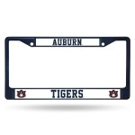 Rico Industries NCAA Auburn Chrome Frame, Navy, 15 x 8, Logo Color